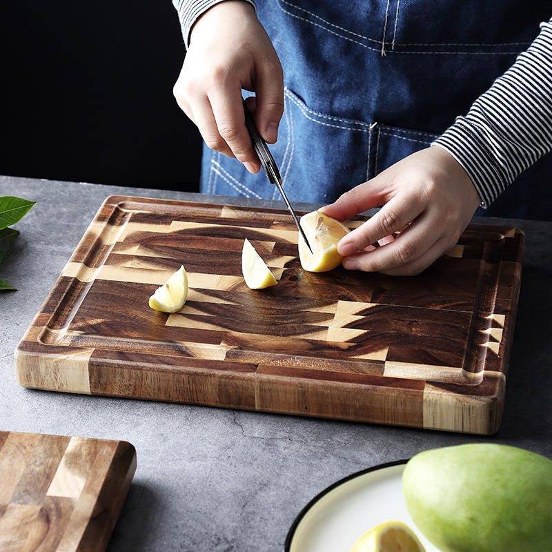 Acacia Solid Wood Cutting Board - Durable, 3cm Thick, Kitchen and Home Use