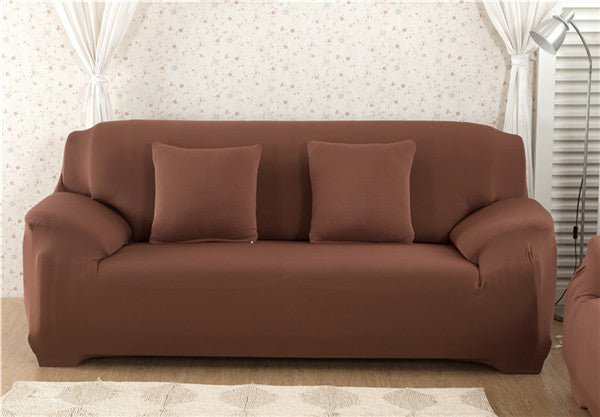 "Stretchable Sectional Sofa Slipcover – Modern Polyester & Spandex, Multiple Sizes, Plain Design"