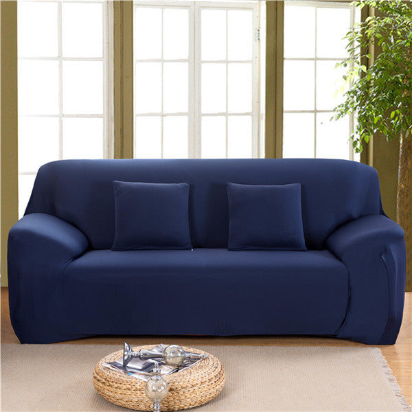 "Stretchable Sectional Sofa Slipcover – Modern Polyester & Spandex, Multiple Sizes, Plain Design"