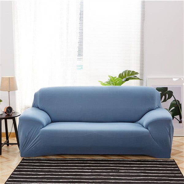 "Stretchable Sectional Sofa Slipcover – Modern Polyester & Spandex, Multiple Sizes, Plain Design"