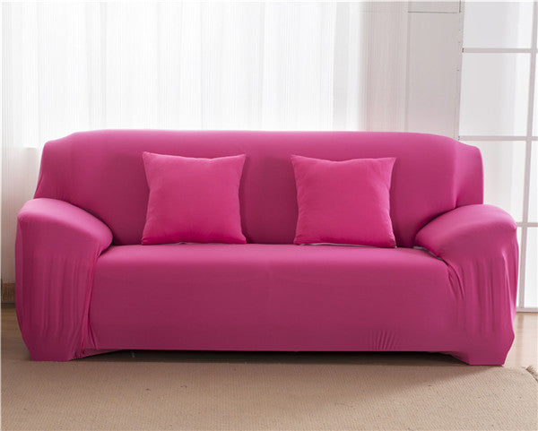 "Stretchable Sectional Sofa Slipcover – Modern Polyester & Spandex, Multiple Sizes, Plain Design"