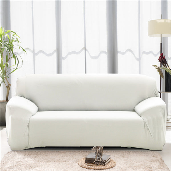 "Stretchable Sectional Sofa Slipcover – Modern Polyester & Spandex, Multiple Sizes, Plain Design"