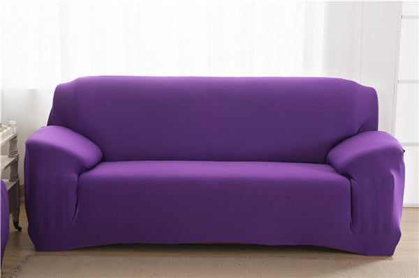 "Stretchable Sectional Sofa Slipcover – Modern Polyester & Spandex, Multiple Sizes, Plain Design"