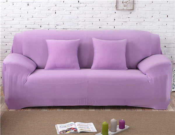 "Stretchable Sectional Sofa Slipcover – Modern Polyester & Spandex, Multiple Sizes, Plain Design"