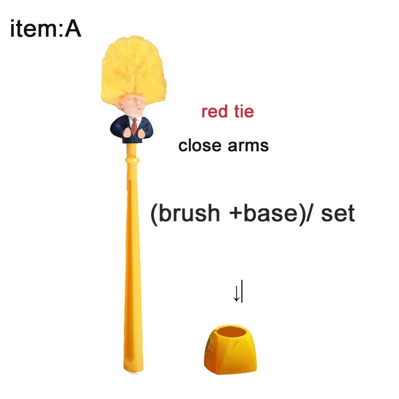 Trump Toilet Brush – Fun and Practical Household Toilet Cleaning Tool – Gag Gift for All Ages