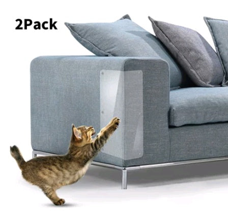 "PVC Anti-Scratch Film for Leather Furniture – Protects Sofas, Tables, and More from Pets & Damage | 2 Sheets"