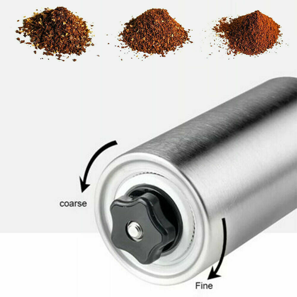 Manual Coffee Grinder - Stainless Steel, Ceramic Burr, Compact & Durable for All Brewing Methods