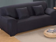 "Stretchable Sectional Sofa Slipcover – Modern Polyester & Spandex, Multiple Sizes, Plain Design"