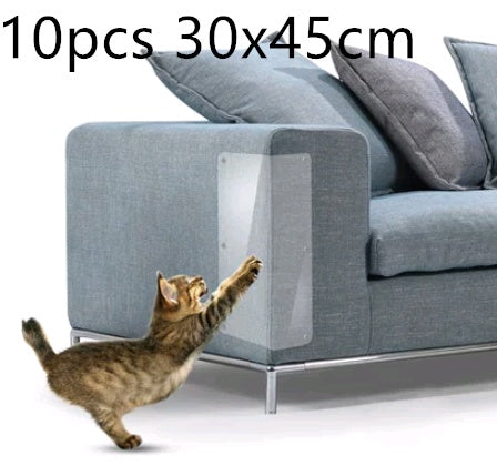 "PVC Anti-Scratch Film for Leather Furniture – Protects Sofas, Tables, and More from Pets & Damage | 2 Sheets"