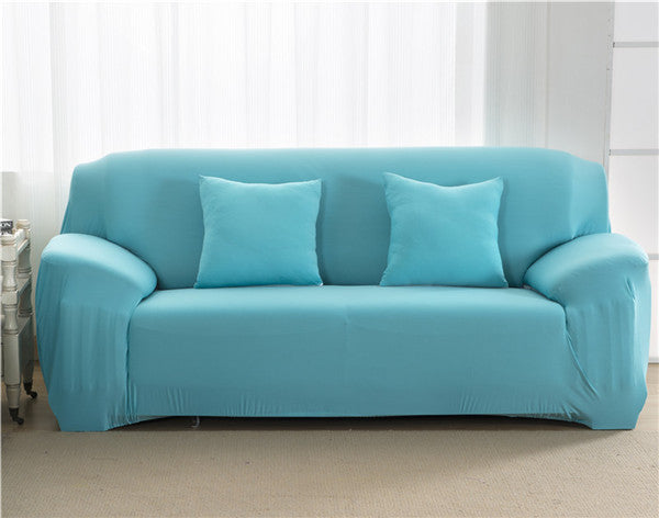 "Stretchable Sectional Sofa Slipcover – Modern Polyester & Spandex, Multiple Sizes, Plain Design"