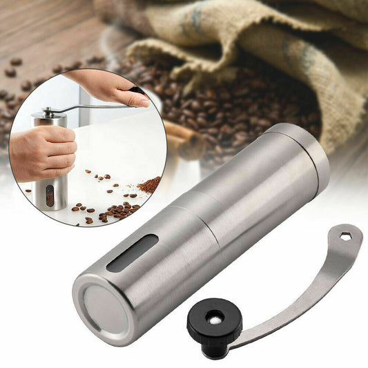 Manual Coffee Grinder - Stainless Steel, Ceramic Burr, Compact & Durable for All Brewing Methods