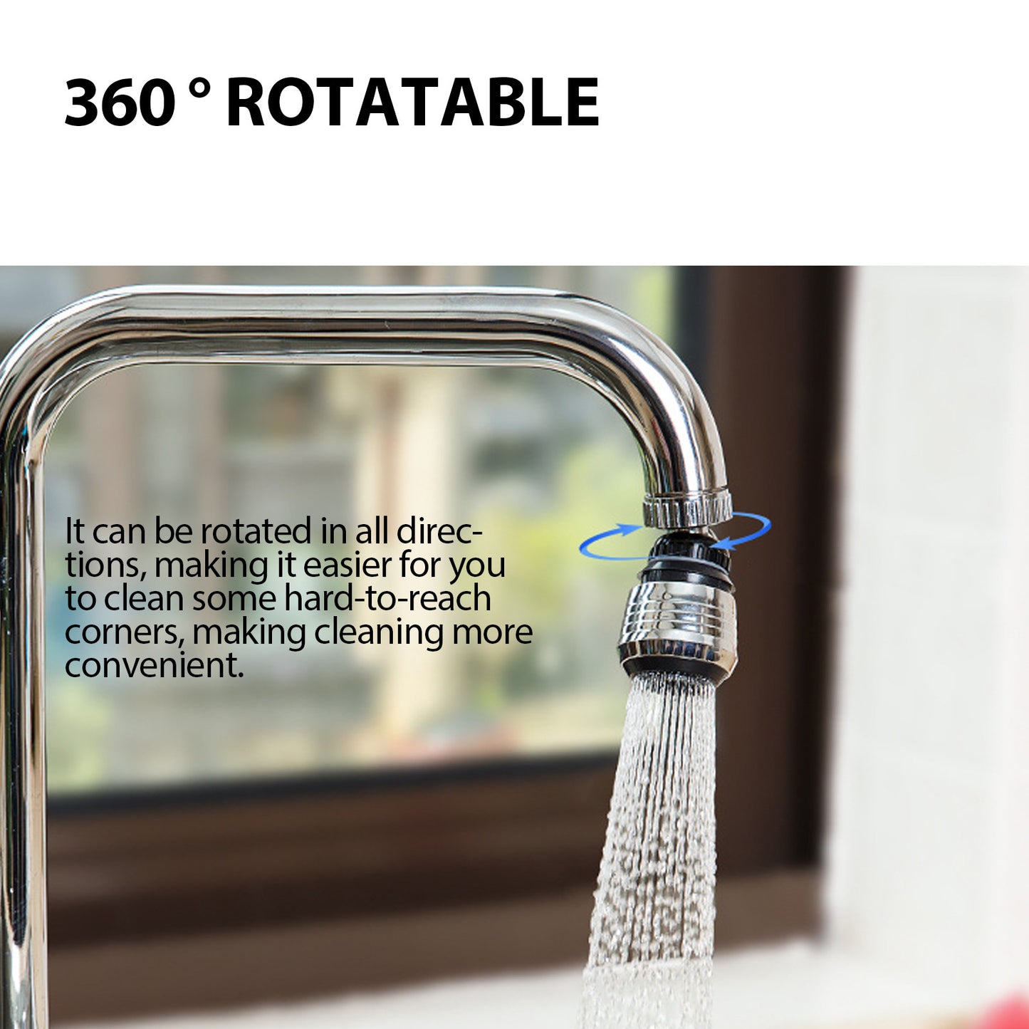 Kitchen Faucet BubblerWater Saving Pressure Filter Tap 360 Rotate Shower Head Filter Bathroom Accessories Nozzles Pressurized Filter For Kitchen