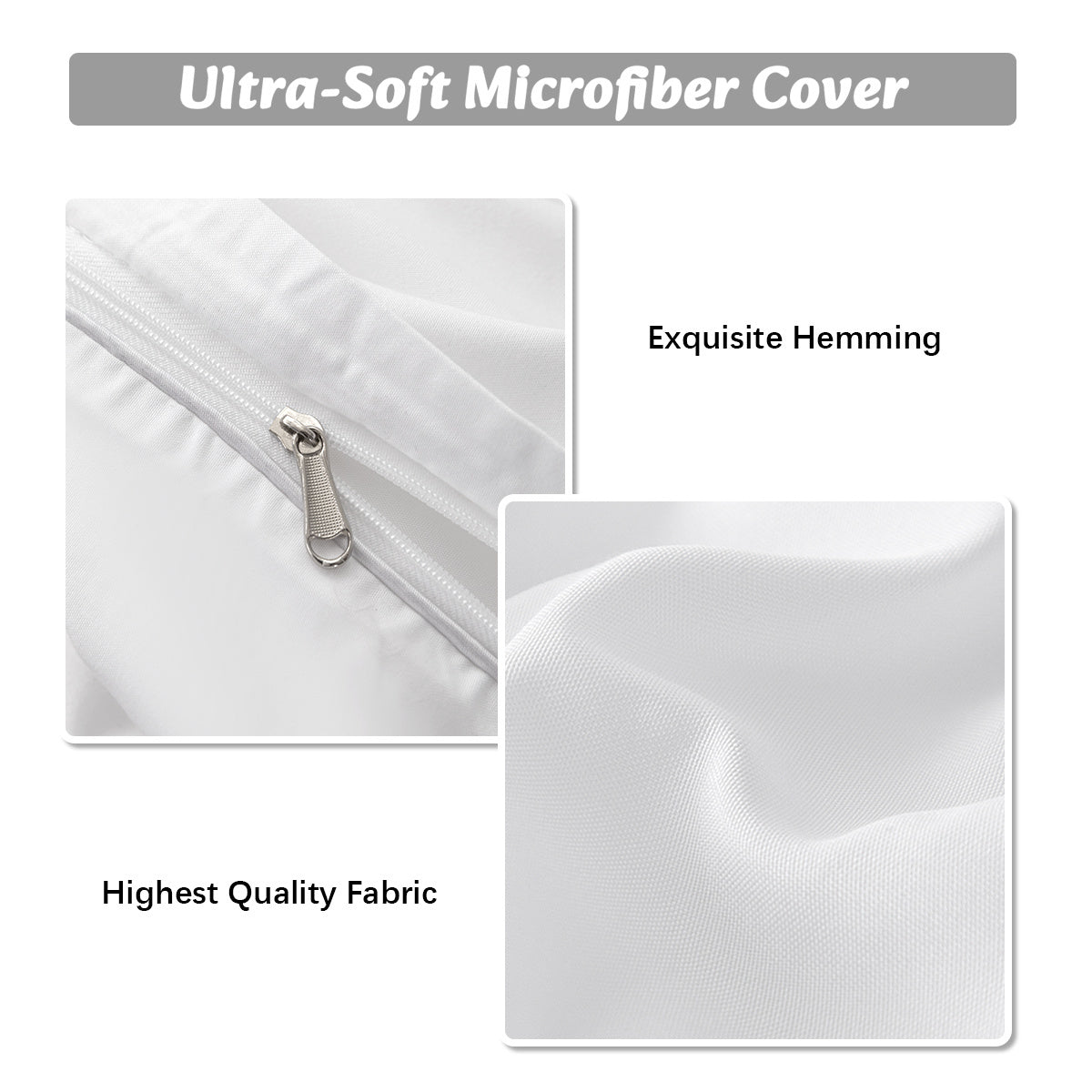 1800 Ultra-Soft Microfiber Duvet Cover Set - Breathable, Hypoallergenic & Durable – Available in Twin, Full, Queen, and King Sizes