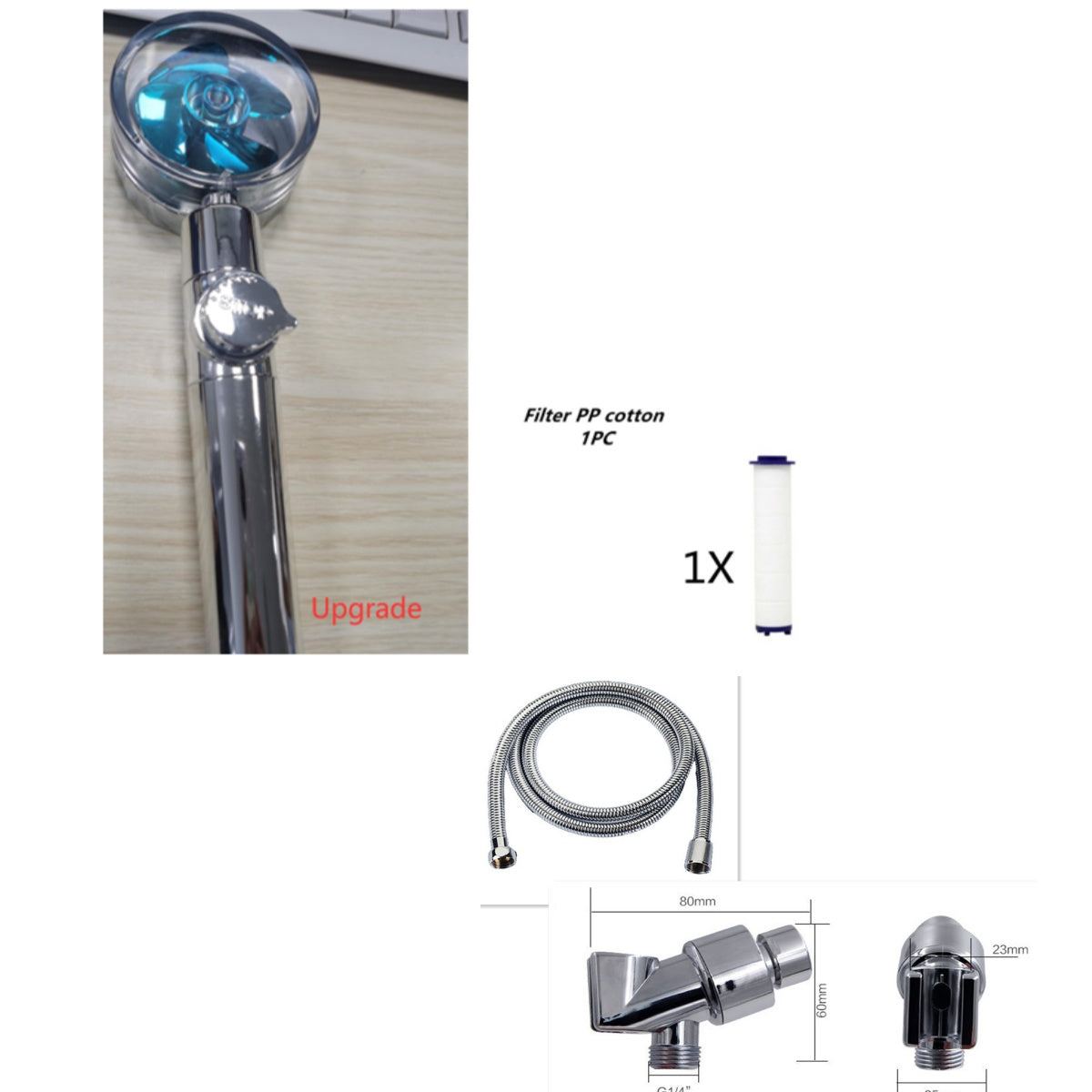 Portable Shower with One-Key Adjustable Water Flow – Upgrade Your Shower Experience with Rain Effect in Various Colors