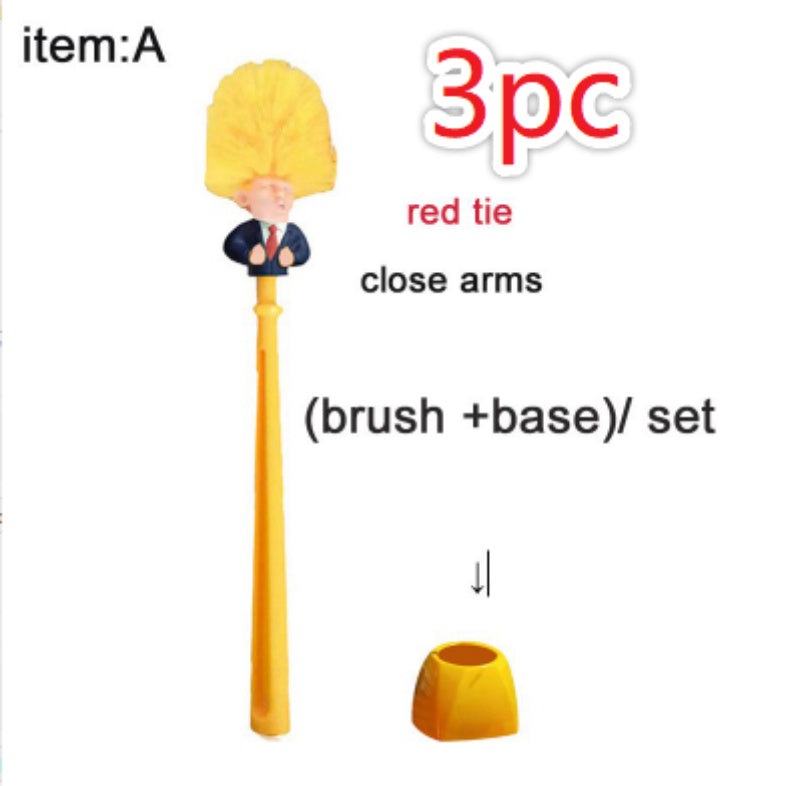 Trump Toilet Brush – Fun and Practical Household Toilet Cleaning Tool – Gag Gift for All Ages