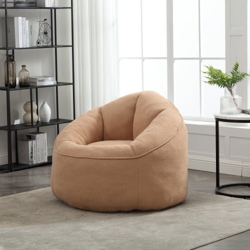 "Bedding Bean Bag Sofa Chair with Footrest – High Pressure Foam, Microfiber Material, Adult Size for Living Room & Bedroom Comfort"