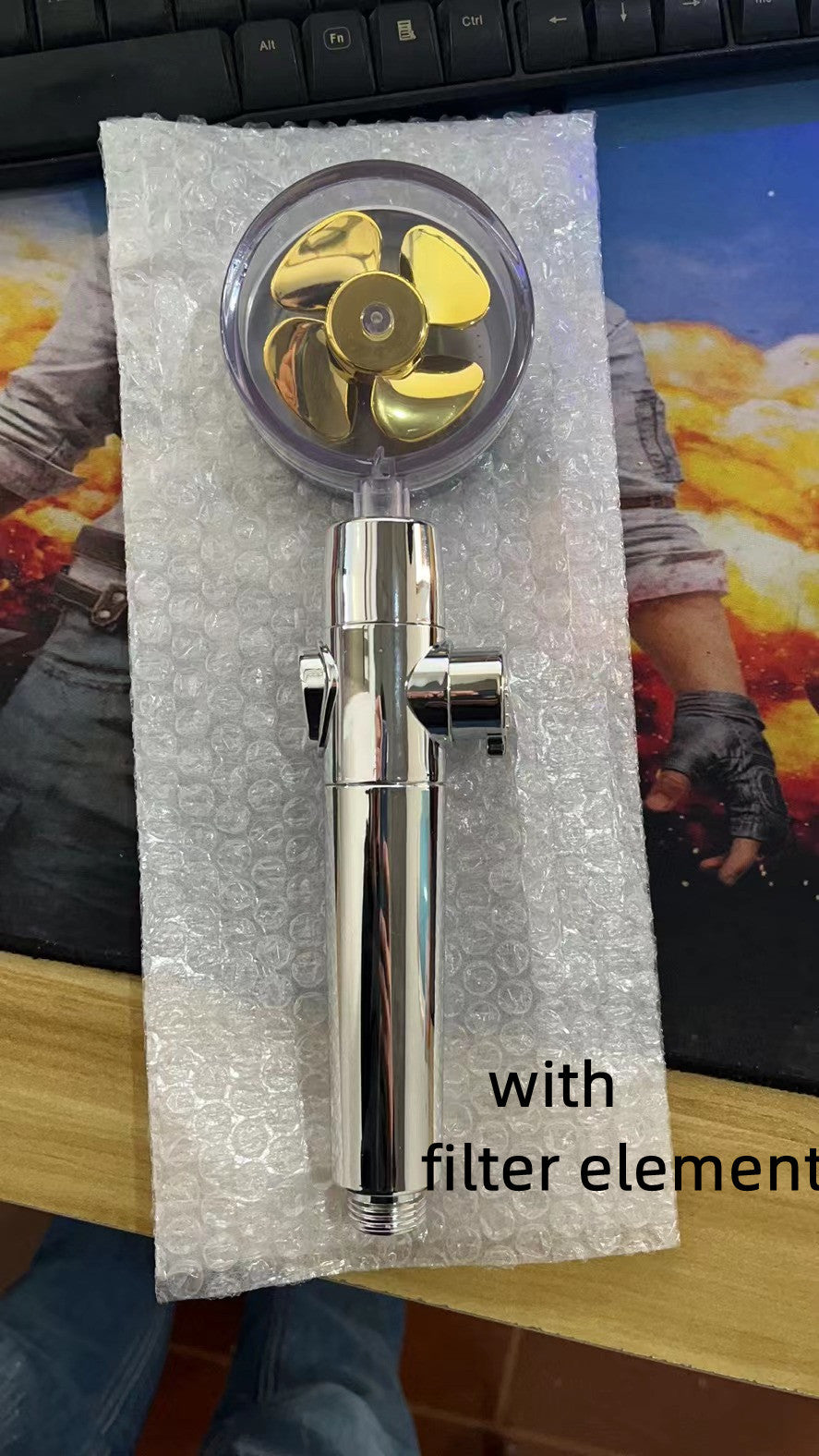 Portable Shower with One-Key Adjustable Water Flow – Upgrade Your Shower Experience with Rain Effect in Various Colors