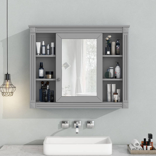 Modern Bathroom Wall Cabinet with Mirror – Stylish, Sturdy, and Concealed Storage Solution